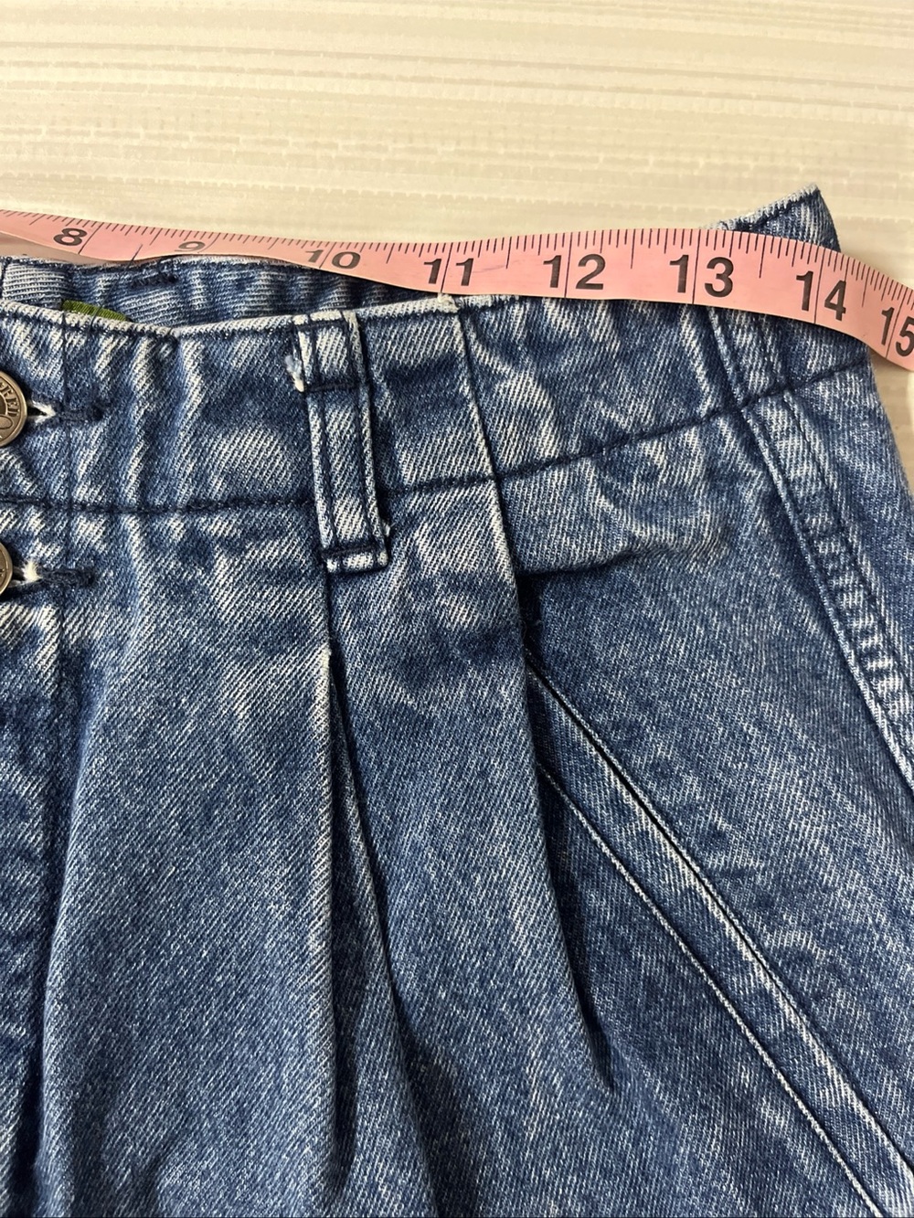 Vintage Outback Red Women's Jeans Double Button Waist Pleated Tapered Size 12 - Picture 13 of 15